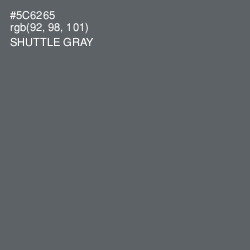 #5C6265 - Shuttle Gray Color Image